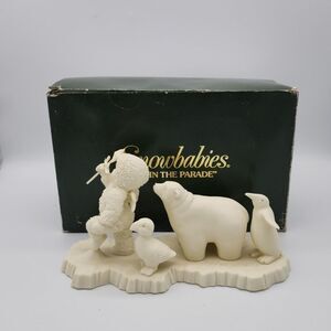 Dept 56 Snowbabies Christmas "Join The Parade" Item #6824-1 Bear Penguin Angel